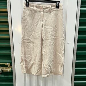 Elegant Cream Capris for Women